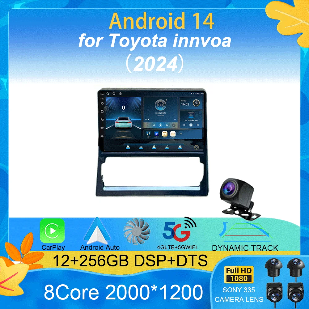 Car Radio 9" Android 14 Wireless Carplay Android Auto for Toyota innvoa 2024 Multimedia Player Navigation GPS 4G+WiFi AutoRadio
Car Radio 9" Android 14 Wireless Carplay Android Auto for Toyota innvoa 2024 Multimedia Player Navigation GPS 4G+WiFi AutoRadio