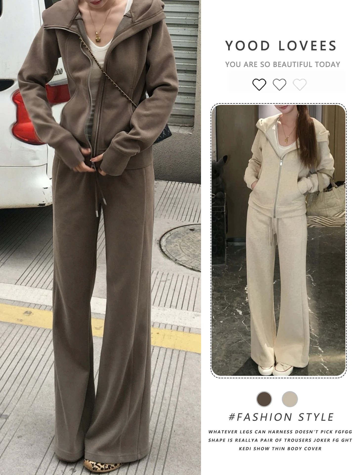 Korean Style Women's Sportswear Set Loose Casual Two-Piece Suit Spring Autumn Loose Fashionable Hoodie Long Pants Leisure
Korean Style Women's Sportswear Set Loose Casual Two-Piece Suit Spring Autumn Loose Fashionable Hoodie Long Pants Leisure