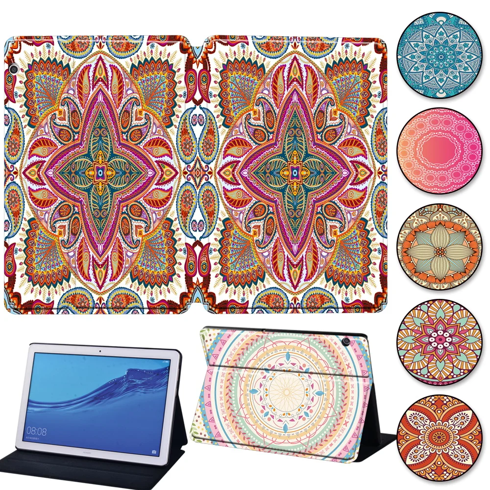 For Huawei MediaPad M5 Lite 10.1/T3 8.0/ T3 10 Case for MediaPad M5 10.8/M5 Lite 8 Mandala Series Leather Stand Cover Case + Pen
For Huawei MediaPad M5 Lite 10.1/T3 8.0/ T3 10 Case for MediaPad M5 10.8/M5 Lite 8 Mandala Series Leather Stand Cover Case + Pen