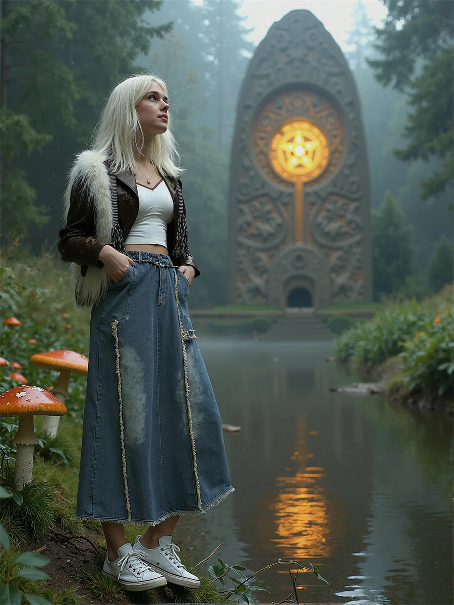 Ankle length Denim Skirts Womens Shirring Pleated Layered Patchwork Sweet Artistic Modern Chic Feminina Elegant Unique Applique
Ankle length Denim Skirts Womens Shirring Pleated Layered Patchwork Sweet Artistic Modern Chic Feminina Elegant Unique Applique