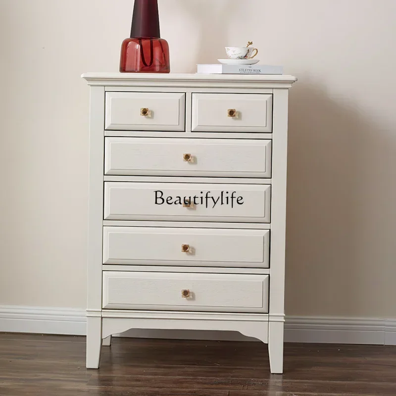 New Arrivals American Cream Pastoral All Solid Wood Locker Simple Storage Entrance Cabinet Mediterraneanss 7304
New Arrivals American Cream Pastoral All Solid Wood Locker Simple Storage Entrance Cabinet Mediterraneanss 7304