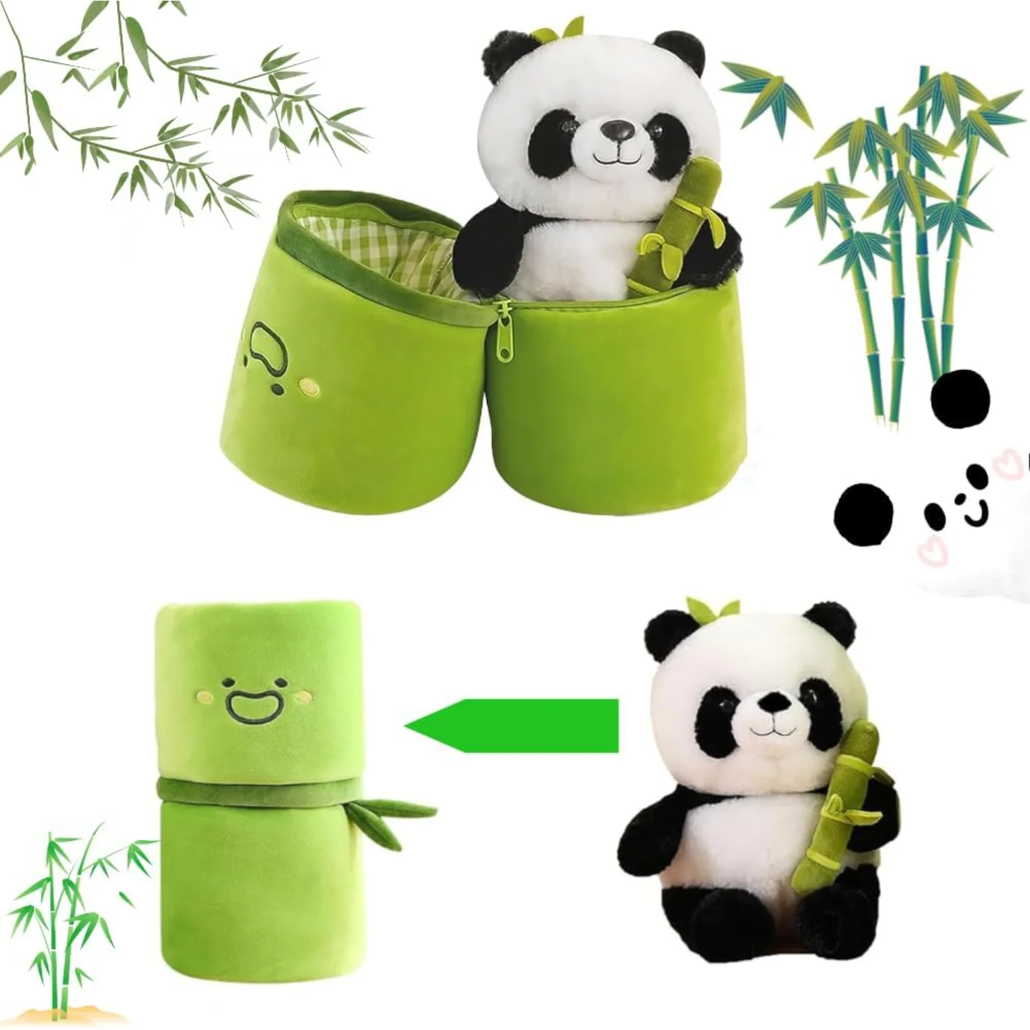 Cute Panda Plush Toy 9.8inch Bamboo Tube Stuffed Animal Green Gift Birthday Party Favors
Cute Panda Plush Toy 9.8inch Bamboo Tube Stuffed Animal Green Gift Birthday Party Favors