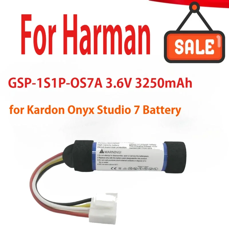 5PCS 3.6V 3250mAh New Wireless Bluetooth Speaker GSP-1S1P-OS7A Replacement Battery For Harman Kardon Onyx Studio 7 Battery
5PCS 3.6V 3250mAh New Wireless Bluetooth Speaker GSP-1S1P-OS7A Replacement Battery For Harman Kardon Onyx Studio 7 Battery