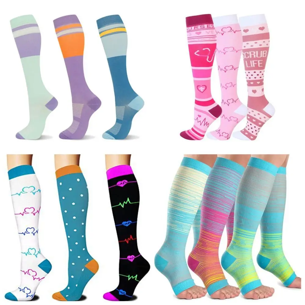 3 пары эластичных компрессионных носков для уменьшения отеков, облегчения варикозного расширения вен, компрессионные чулочно-носочные изделия, удобные чулки до икры
3 пары эластичных компрессионных носков для уменьшения отеков, облегчения варикозного расширения вен, компрессионные чулочно-носочные изделия, удобные чулки до икры