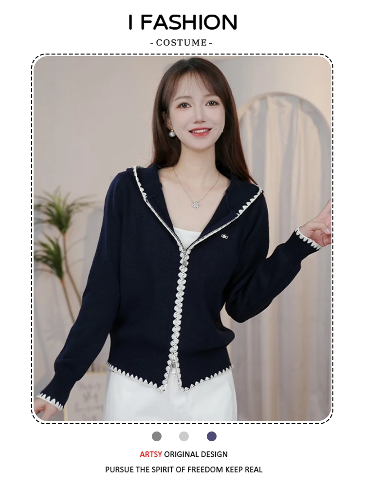 Faionable Hooded Long Sve Knitted Sweater Women's New 2026 Trendy Best Selling Absolutely Beautiful Early Autumn Open Ca...
Faionable Hooded Long Sve Knitted Sweater Women's New 2026 Trendy Best Selling Absolutely Beautiful Early Autumn Open Ca...