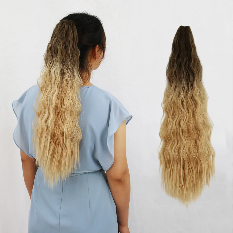 Европейский и американский модный парик для женщин, длинные вьющиеся волосы, хвост на заколке-крабе, невидимая заколка для волос, синтетический хвост на заколке
Европейский и американский модный парик для женщин, длинные вьющиеся волосы, хвост на заколке-крабе, невидимая заколка для волос, синтетический хвост на заколке