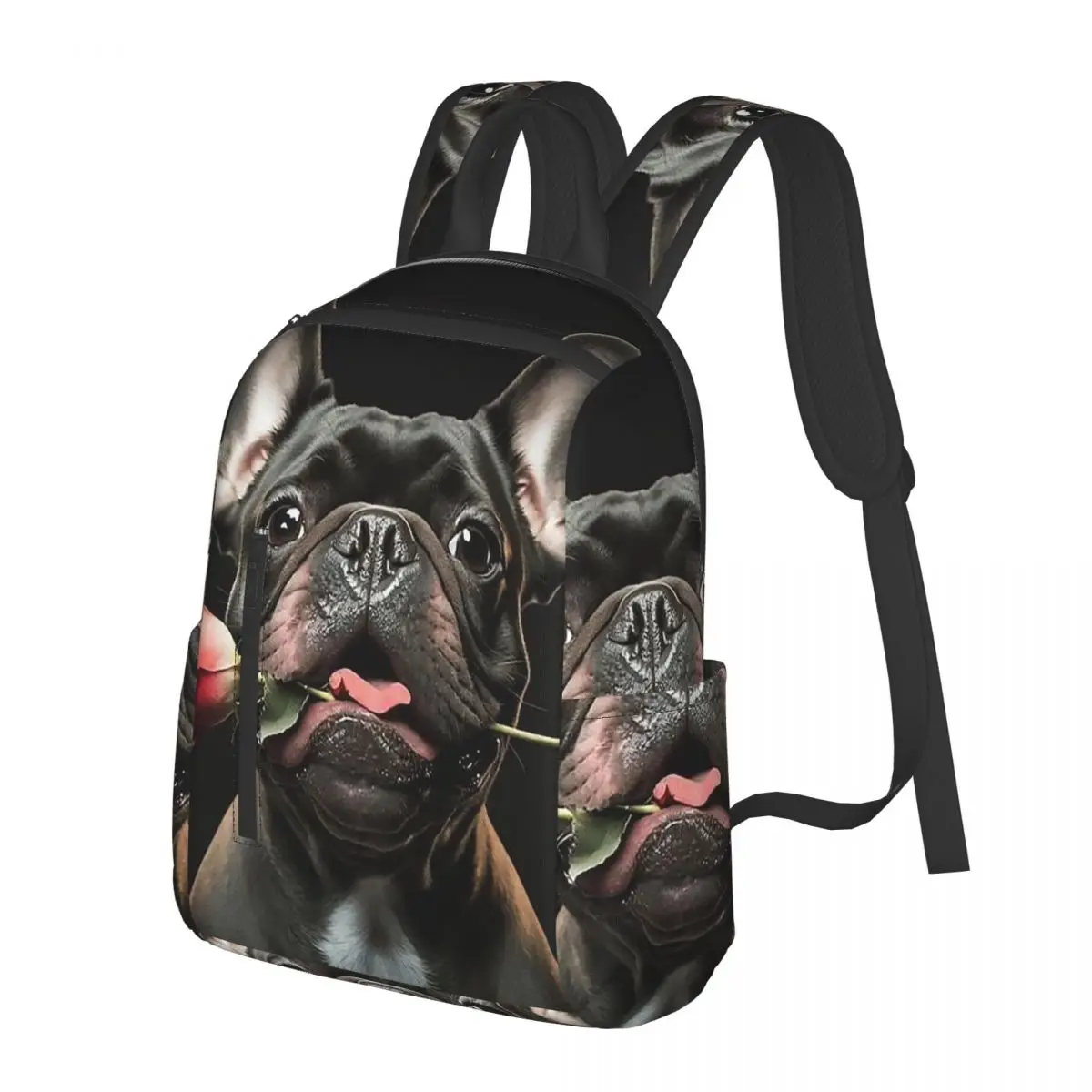 French Bulldog With Rose Student Backpack School Bag Hiking Travel Daypack for Men Women Bookbag Shoulder Bags
French Bulldog With Rose Student Backpack School Bag Hiking Travel Daypack for Men Women Bookbag Shoulder Bags