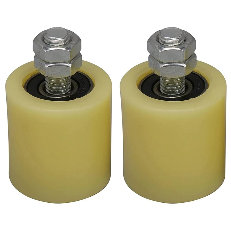 2PCS 48X50mm Yellow Silver Nylon Steel Flat Roller Bearing Guiding Wheel 6201 M12 Screw For Electric Door Sliding Gate
2PCS 48X50mm Yellow Silver Nylon Steel Flat Roller Bearing Guiding Wheel 6201 M12 Screw For Electric Door Sliding Gate