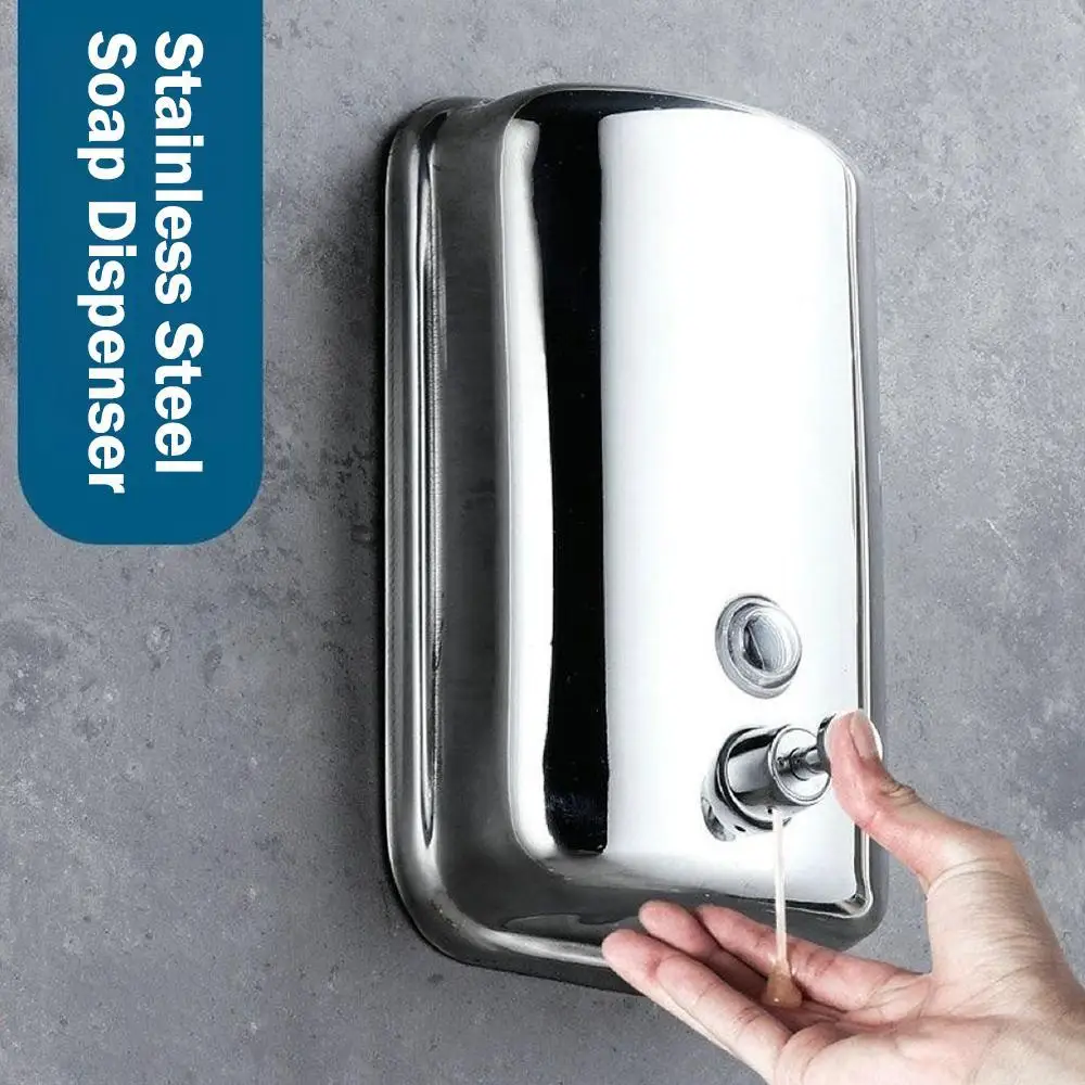 Дозатор для мыла 500/800/1000 мл, настенное крепление из нержавеющей стали, жидкое мыло для ванной комнаты, моющее средство, гель для душа, бутылка для хранения
Дозатор для мыла 500/800/1000 мл, настенное крепление из нержавеющей стали, жидкое мыло для ванной комнаты, моющее средство, гель для душа, бутылка для хранения