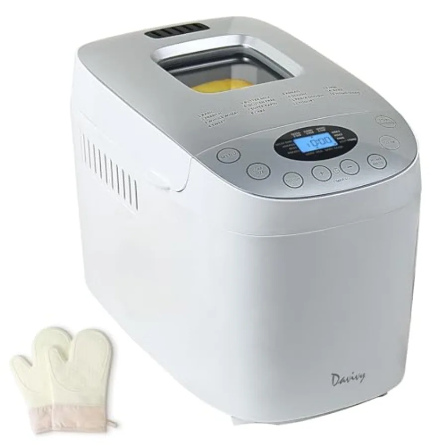 Bread Maker Machine with 2 Dough Kneading Paddles 15-in-1 Automatic Large Ccity Nonstick Bowl for Bread Jam Yogurt 3 Loaf Sizes
Bread Maker Machine with 2 Dough Kneading Paddles 15-in-1 Automatic Large Ccity Nonstick Bowl for Bread Jam Yogurt 3 Loaf Sizes