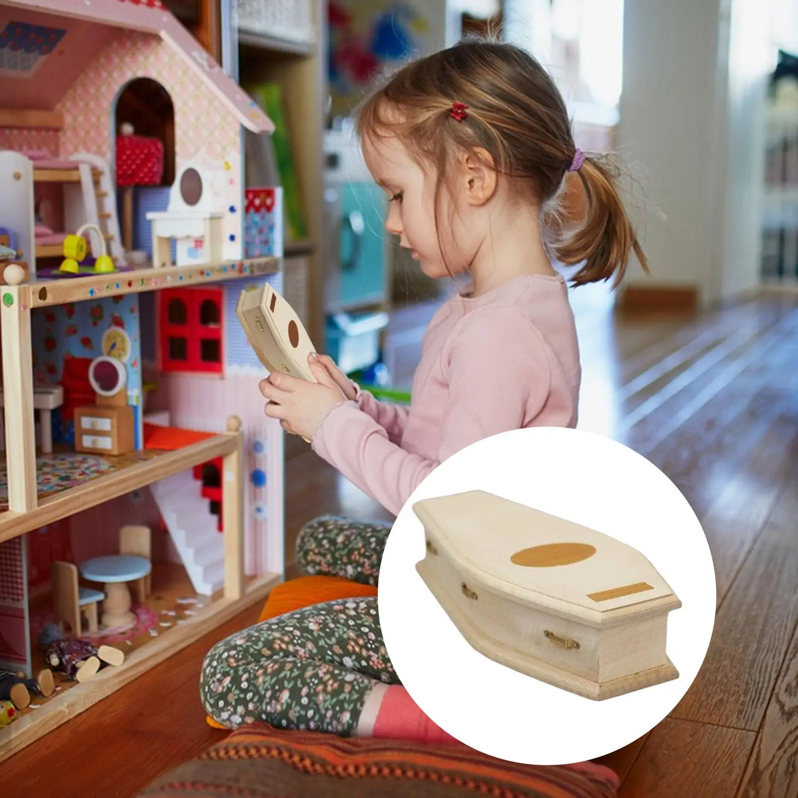 Mini Wooden Coffin Box Doll House Furniture Model Unfinished Wood Mini Coffin Model Decorative Doll House Furniture For Display
Mini Wooden Coffin Box Doll House Furniture Model Unfinished Wood Mini Coffin Model Decorative Doll House Furniture For Display