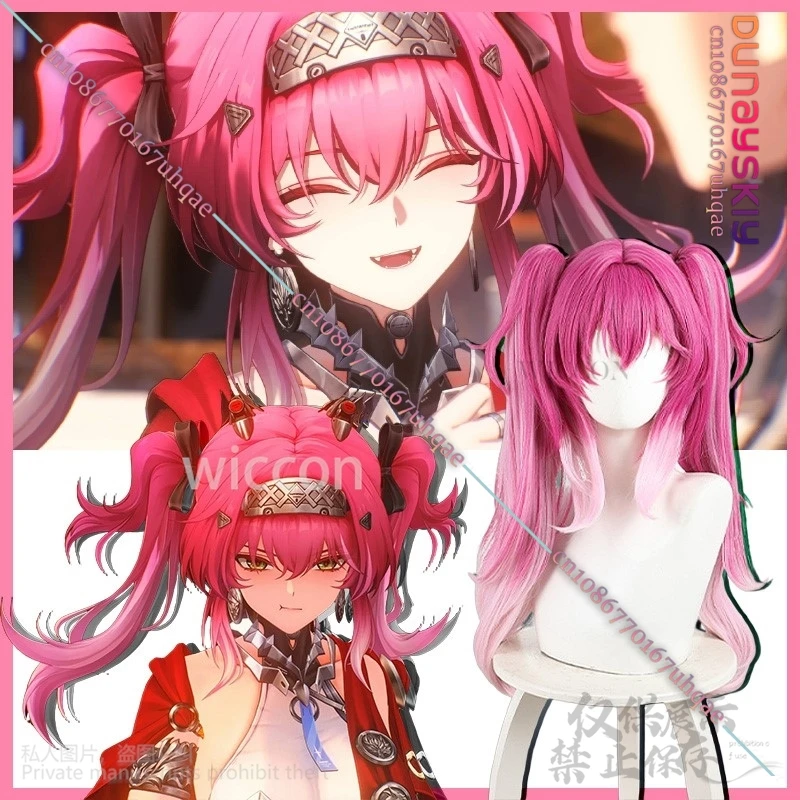 Anime Game Wuthering Waves Cosplay Lupa Jirai Kei Girls Hot Pink Twin Ponytails Gradient Y2K Hair Halloween Disguise for Women
Anime Game Wuthering Waves Cosplay Lupa Jirai Kei Girls Hot Pink Twin Ponytails Gradient Y2K Hair Halloween Disguise for Women