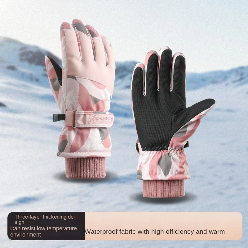 Winter women's touch screen skiing, outdoor waterproof, windproof, warm riding fleece gloves
Winter women's touch screen skiing, outdoor waterproof, windproof, warm riding fleece gloves