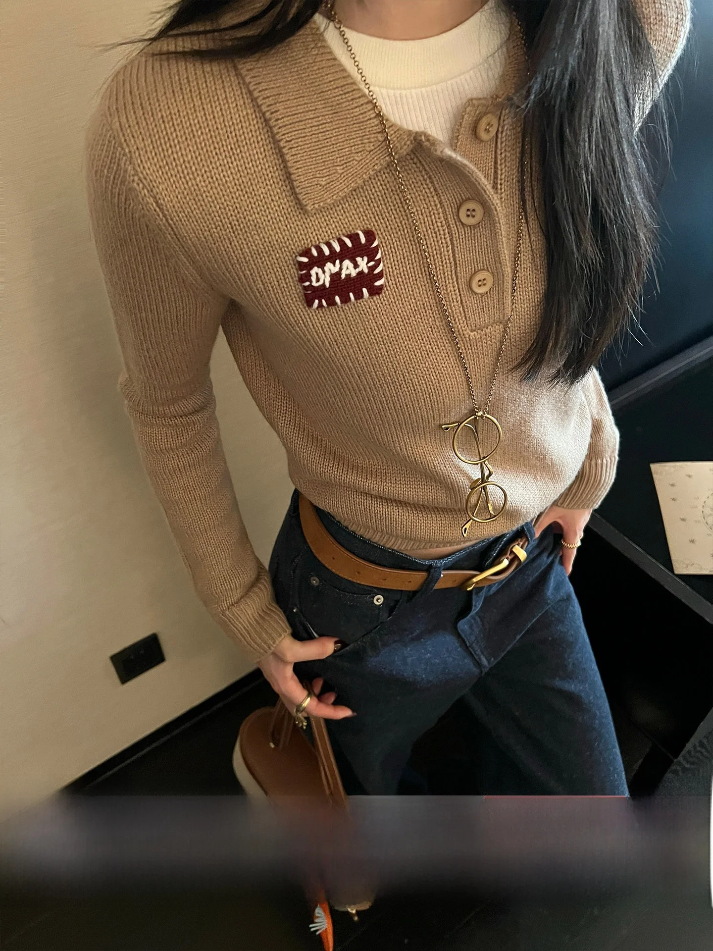 Long Sve Knitted Sweater Wool Embroidery Collar Color Blo Women's Casual Wear Spring Autumn Winter Knitwear
Long Sve Knitted Sweater Wool Embroidery Collar Color Blo Women's Casual Wear Spring Autumn Winter Knitwear
