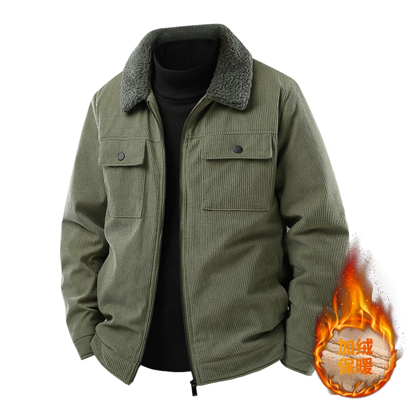 New Arrived Mens Autumn and Winter Lamb Wool Jackets Male Thick Corduroy Fashionable and Casual Jackets Men Winter Parka Jacket
New Arrived Mens Autumn and Winter Lamb Wool Jackets Male Thick Corduroy Fashionable and Casual Jackets Men Winter Parka Jacket