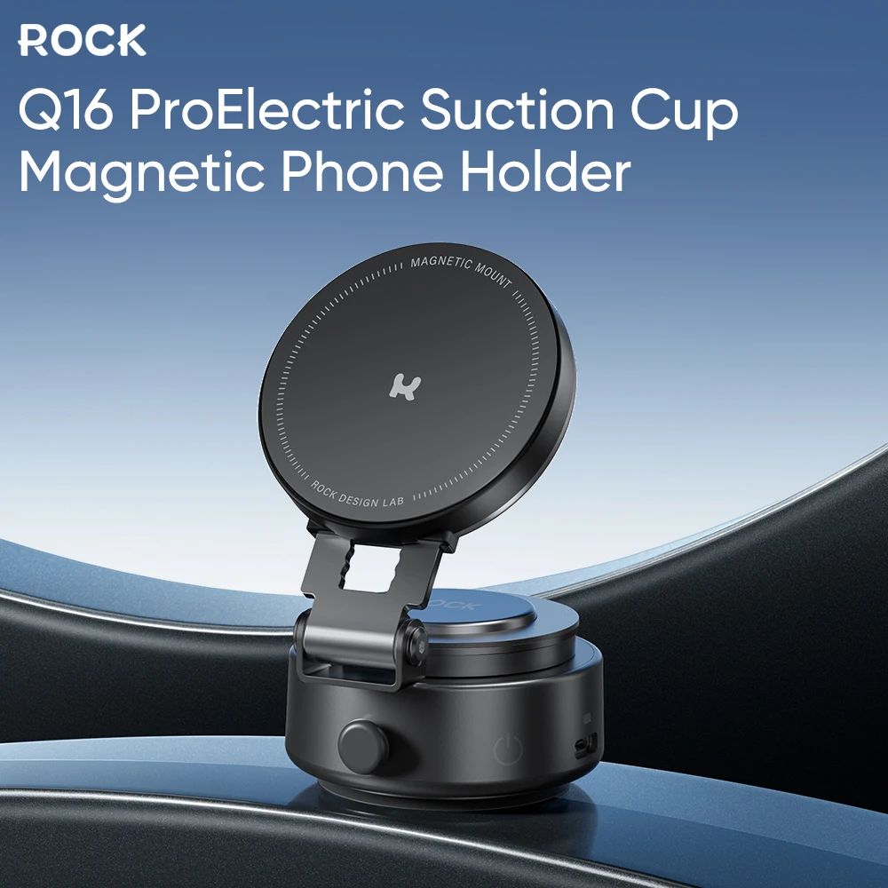 ROCK Electric Vacuum Magnetic Phone Holder 360 Rotatable Car Magnetic Suction Phone Mount for iPhone Android and All Smartphones
ROCK Electric Vacuum Magnetic Phone Holder 360 Rotatable Car Magnetic Suction Phone Mount for iPhone Android and All Smartphones