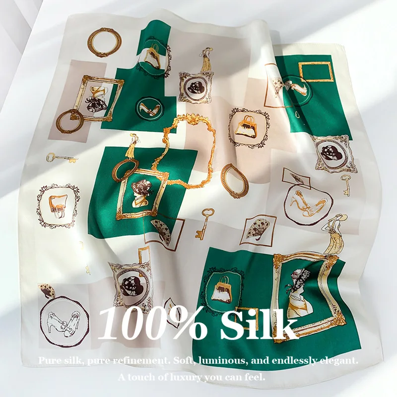 New Fashion Luxury 100% Real Silk Scarf Shawl Wrap Neckerchief 53cm Square Scarves Pashmina Women Hijab Bandana Foulard Hairband
New Fashion Luxury 100% Real Silk Scarf Shawl Wrap Neckerchief 53cm Square Scarves Pashmina Women Hijab Bandana Foulard Hairband