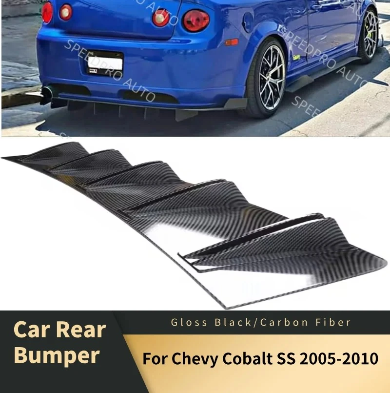 Rear Diffuser 5 Fins Shark Bumper Splitter Spoiler Lip For Chevy Cobalt SS 2005-2010 Car Body Kit Accessories Carbon Fiber Black
Rear Diffuser 5 Fins Shark Bumper Splitter Spoiler Lip For Chevy Cobalt SS 2005-2010 Car Body Kit Accessories Carbon Fiber Black