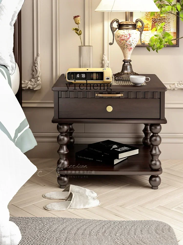 retro bedside table small apartment bedroom locker French living room small side cabinet
retro bedside table small apartment bedroom locker French living room small side cabinet