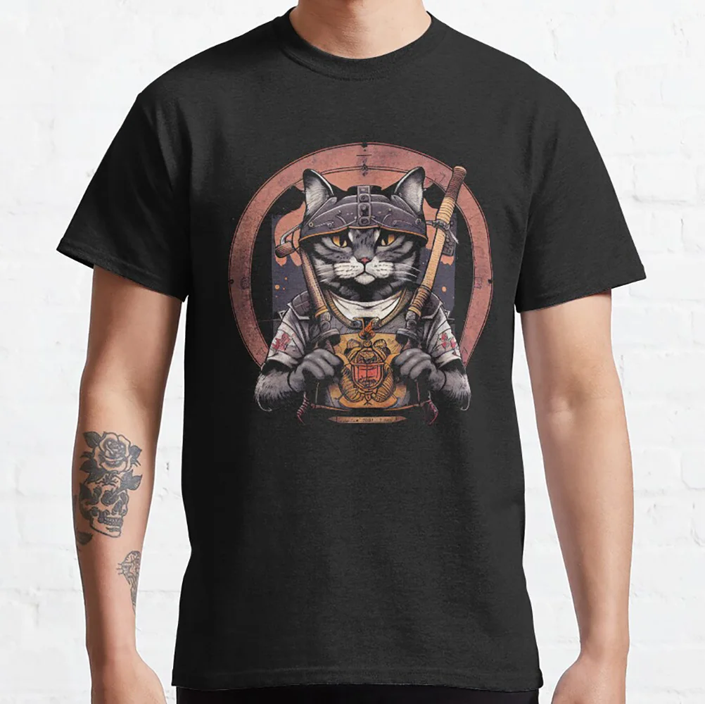 Cat samurai Gift t shirt for cats lover 100% cotton Printed tee Short Sleeve Graphic Clothes All size tops S-6XL
Cat samurai Gift t shirt for cats lover 100% cotton Printed tee Short Sleeve Graphic Clothes All size tops S-6XL