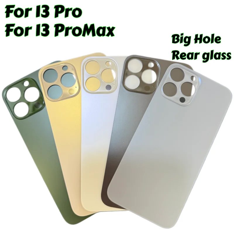 1PCS large hole rear glass solid color suitable for iPhone 13 Pro Max 13PROMAX back cover glass repair rear tempered glass
1PCS large hole rear glass solid color suitable for iPhone 13 Pro Max 13PROMAX back cover glass repair rear tempered glass