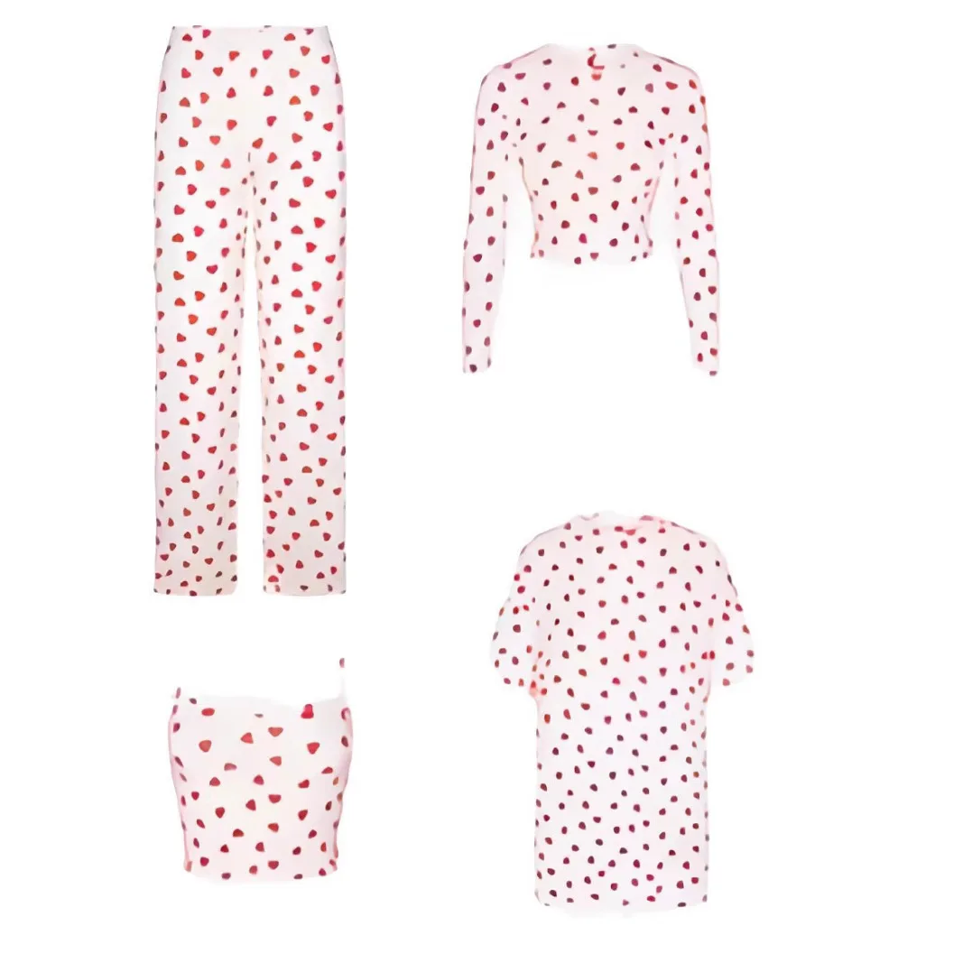 Valentine's Day Limited Edition Heart Shaped Comfortable Breathable Home Clothes Short Long Sleeve round Neck Casual Style fo...
Valentine's Day Limited Edition Heart Shaped Comfortable Breathable Home Clothes Short Long Sleeve round Neck Casual Style fo...