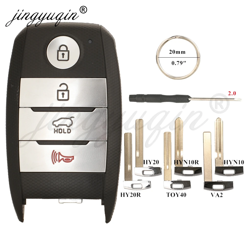 jingyuqin Smart Remote Car Key Shell For Kia Sportage Optima Sorento Forte Soul Niro K3 Venga 4Buttons keyless Case Fob Replace
jingyuqin Smart Remote Car Key Shell For Kia Sportage Optima Sorento Forte Soul Niro K3 Venga 4Buttons keyless Case Fob Replace
