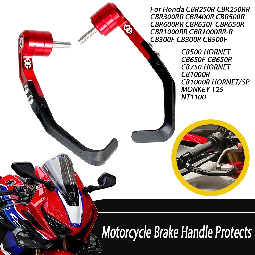 Мотоциклетная тормозная ручка защищает для HONDA CBR650R CB650R CBR300RR CBR1000RR CB500, регулируемая защита рук, модифицированные аксессуары 
Мотоциклетная тормозная ручка защищает для HONDA CBR650R CB650R CBR300RR CBR1000RR CB500, регулируемая защита рук, модифицированные аксессуары