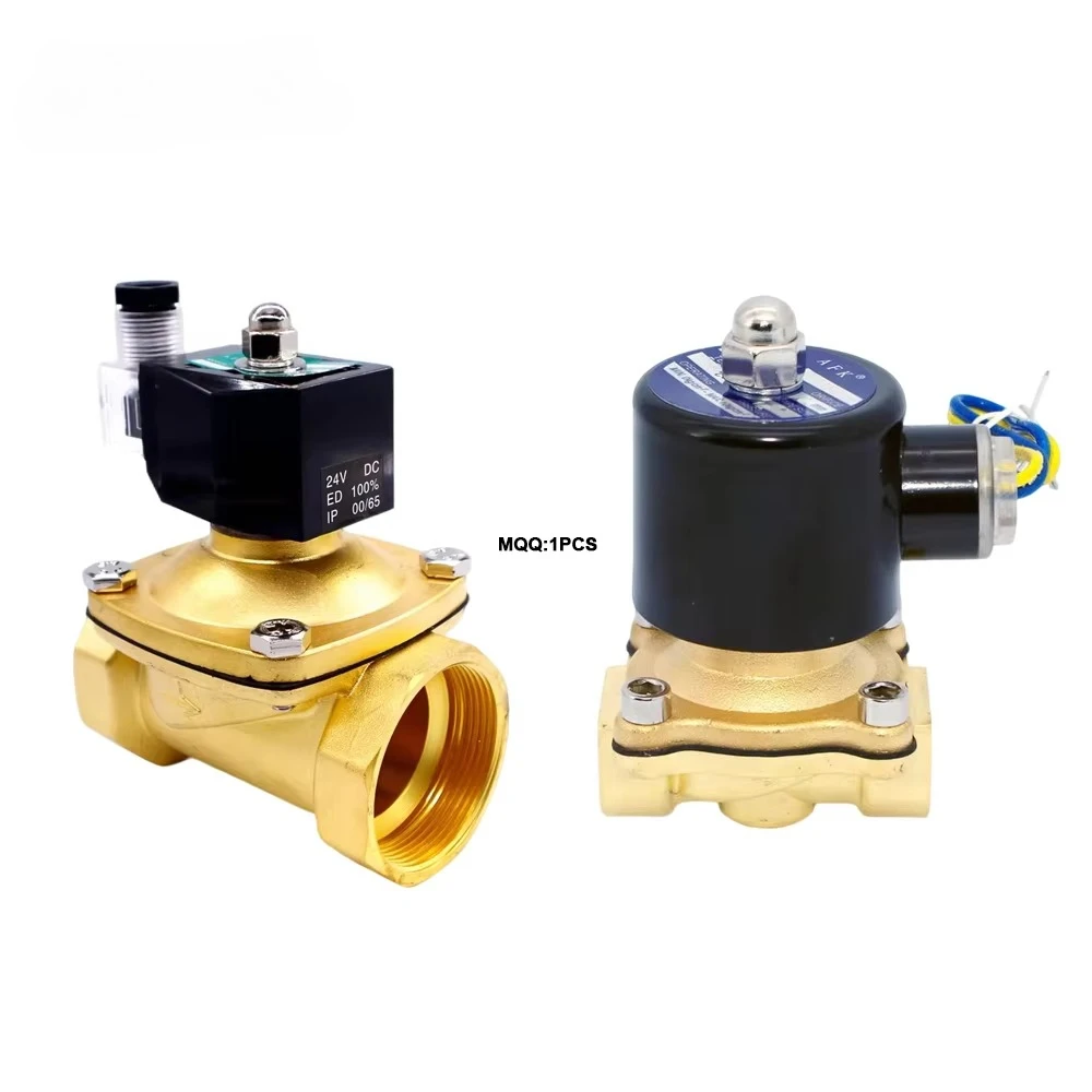 2W Electric Water Switch Valve AC220/110/24V DC24/12Volt Controlled Water Valve Brass Solenoid Valve Size 1/8" ~2"
2W Electric Water Switch Valve AC220/110/24V DC24/12Volt Controlled Water Valve Brass Solenoid Valve Size 1/8" ~2"