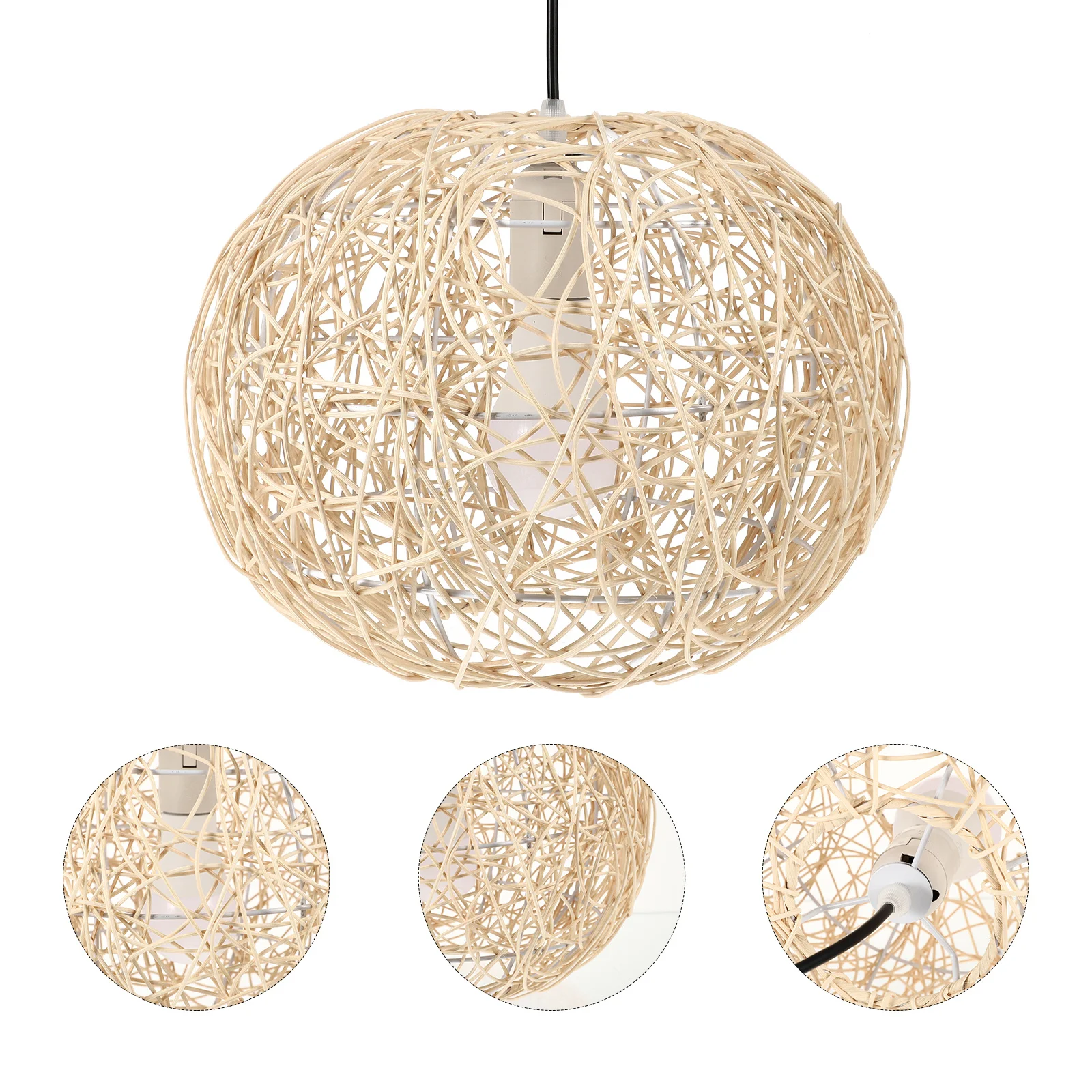 Woven Hanging Lampshade Ceiling Lamp Cover Durable Light Shade Protective Decorative for Bedroom Living Study
Woven Hanging Lampshade Ceiling Lamp Cover Durable Light Shade Protective Decorative for Bedroom Living Study