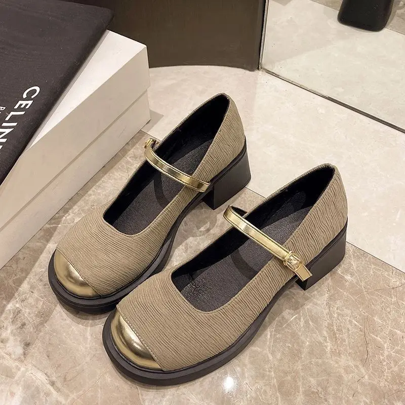 Mary Jane Shoes for Women with Medium Heels Round Toe Retro Woman Pumps on Sale Offer Wholesale Quick Delivery High Quality Y2k
Mary Jane Shoes for Women with Medium Heels Round Toe Retro Woman Pumps on Sale Offer Wholesale Quick Delivery High Quality Y2k