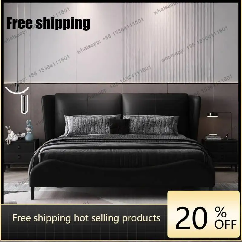 LJY Black Unique Double Bed Minimalist Decoration Household Pliable Double Bed Wooden Accessories Cama Twin Furniture For Home
LJY Black Unique Double Bed Minimalist Decoration Household Pliable Double Bed Wooden Accessories Cama Twin Furniture For Home