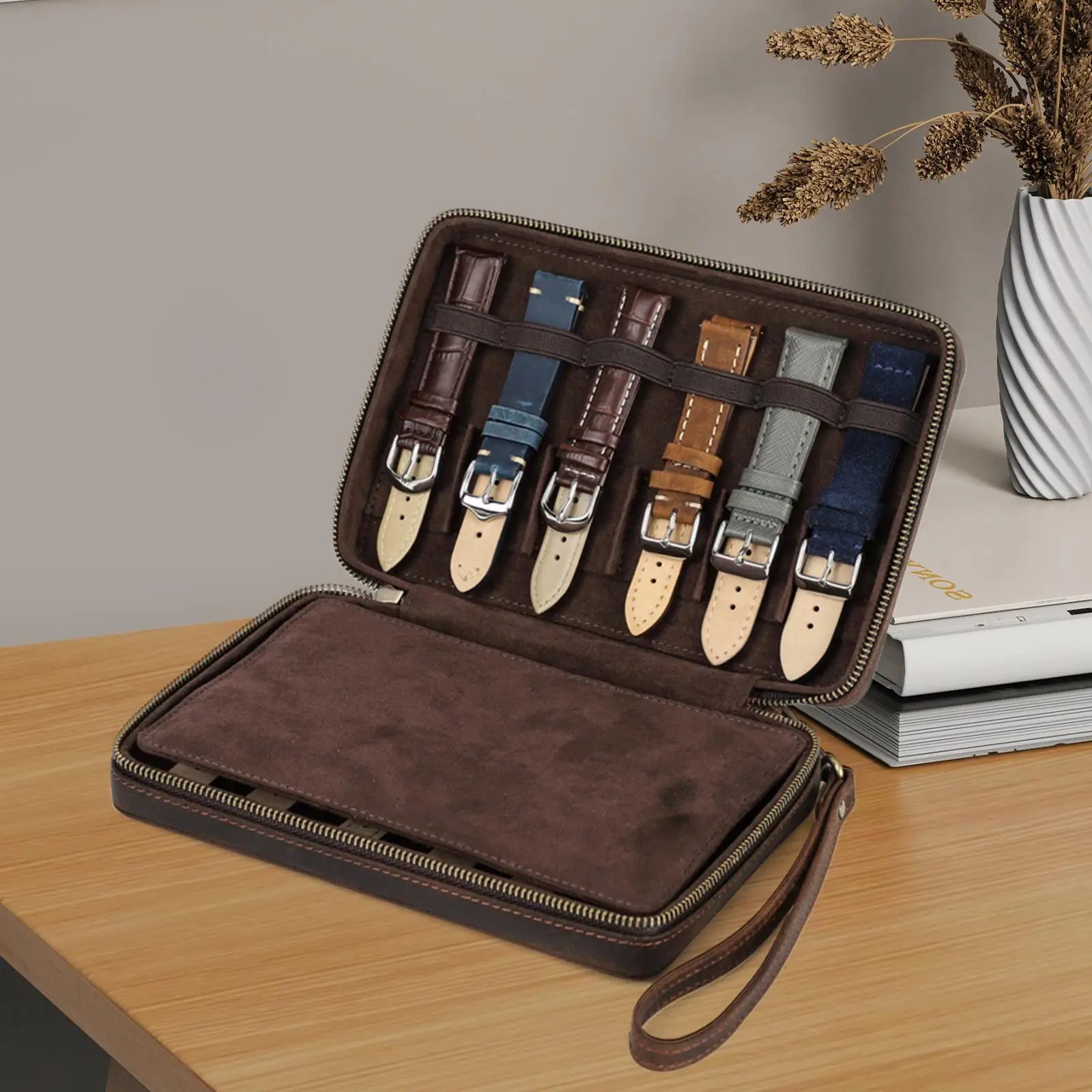 Watch Strap Storage Box Watch Straps Pouch Practical Watch Band Organizer for Office Business Travel Shop Display Household Men
Watch Strap Storage Box Watch Straps Pouch Practical Watch Band Organizer for Office Business Travel Shop Display Household Men
