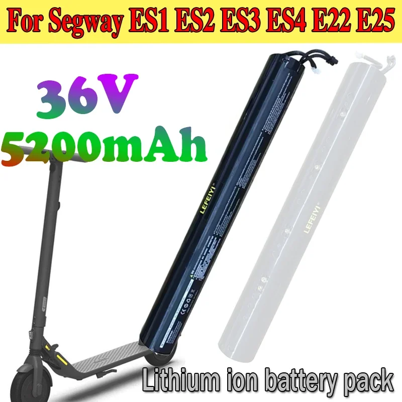 Segway Roller Battery 36V 5200mAh Roller Lock Real Capacity For Segway ES1 ES2 ES4 series
Segway Roller Battery 36V 5200mAh Roller Lock Real Capacity For Segway ES1 ES2 ES4 series