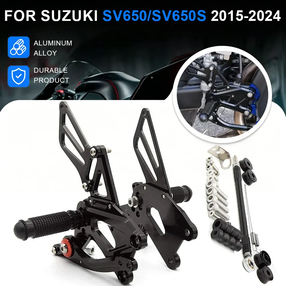 For Suzuki SV650 SV650S 2015 2016 2017 2018 2019 2020 2021 2022 2023 2024 SV 650 CNC Rearset Footrest Footpeg Rear Set Foot Peg
For Suzuki SV650 SV650S 2015 2016 2017 2018 2019 2020 2021 2022 2023 2024 SV 650 CNC Rearset Footrest Footpeg Rear Set Foot Peg