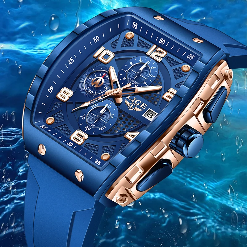 Мужские часы LIGE: модные, люксовые, кварцевые, повседневные, спортивные, военные, с силиконовым ремешком, водонепроницаемые, светящиеся, с автоматической датой, подарок для мужчин
Мужские часы LIGE: модные, люксовые, кварцевые, повседневные, спортивные, военные, с силиконовым ремешком, водонепроницаемые, светящиеся, с автоматической датой, подарок для мужчин