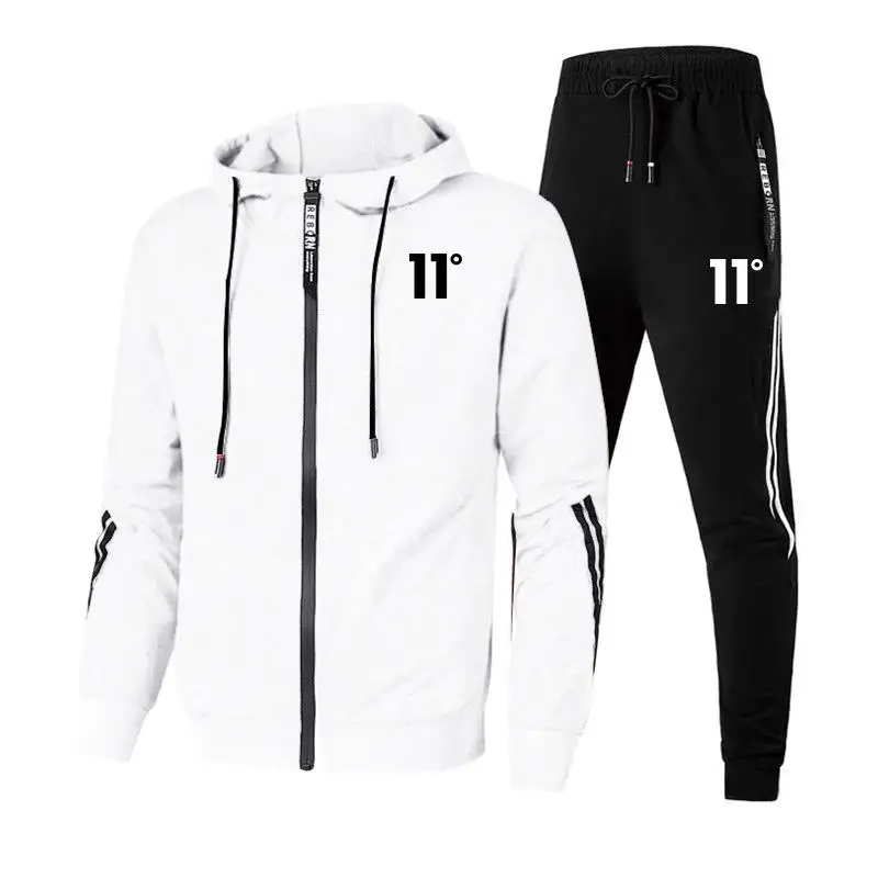 Hot Sales Mens Tracksuit Print Zipper Hooded Sweatshirts Set High Quality Trend Casual Simplicity Sports Jogging Suit Clothing
Hot Sales Mens Tracksuit Print Zipper Hooded Sweatshirts Set High Quality Trend Casual Simplicity Sports Jogging Suit Clothing