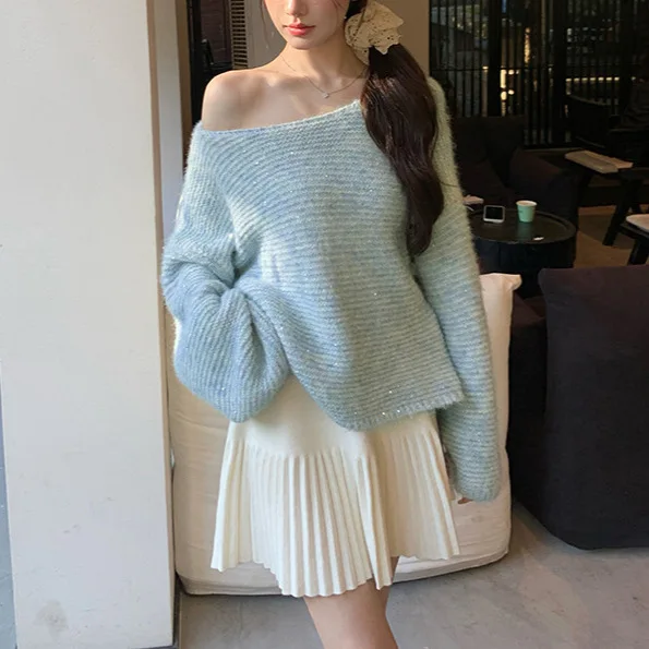8205 White Short Autumn Winter Style Pure Desire Elegant Elastic Waist Belt Pleated Half Knitted A-Line Skirt
8205 White Short Autumn Winter Style Pure Desire Elegant Elastic Waist Belt Pleated Half Knitted A-Line Skirt