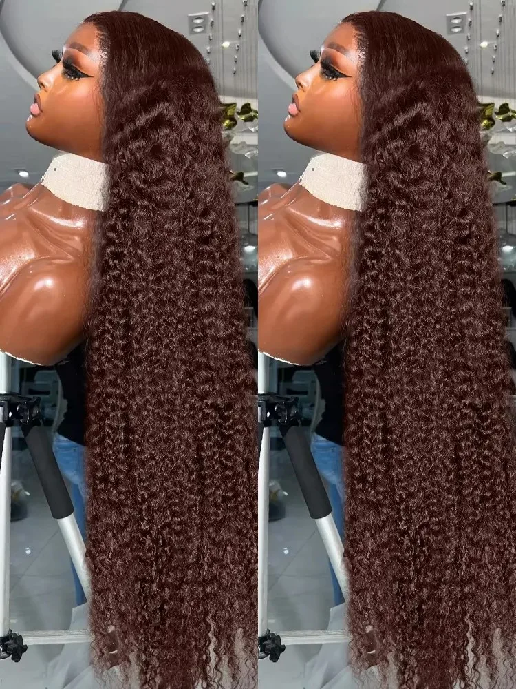 220 Density Chocolate Brown Deep Wave Lace Front Human Hair Wig 38Inch Color Hd Lace Frontal Wig For Women 13x6 Water Curly Wigs
220 Density Chocolate Brown Deep Wave Lace Front Human Hair Wig 38Inch Color Hd Lace Frontal Wig For Women 13x6 Water Curly Wigs