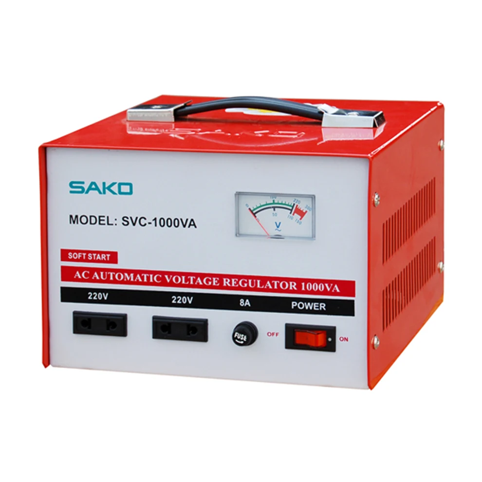 SVC 1000va Single Phase Servo Motor 220v Avr Automatic Voltage Regulator for Home
SVC 1000va Single Phase Servo Motor 220v Avr Automatic Voltage Regulator for Home