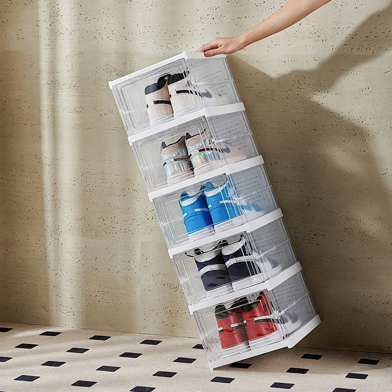 shoe box, use simple multi-layer shoe cabinet shelf for household storage, dustproof and transparent storage cabinet pull it.
shoe box, use simple multi-layer shoe cabinet shelf for household storage, dustproof and transparent storage cabinet pull it.