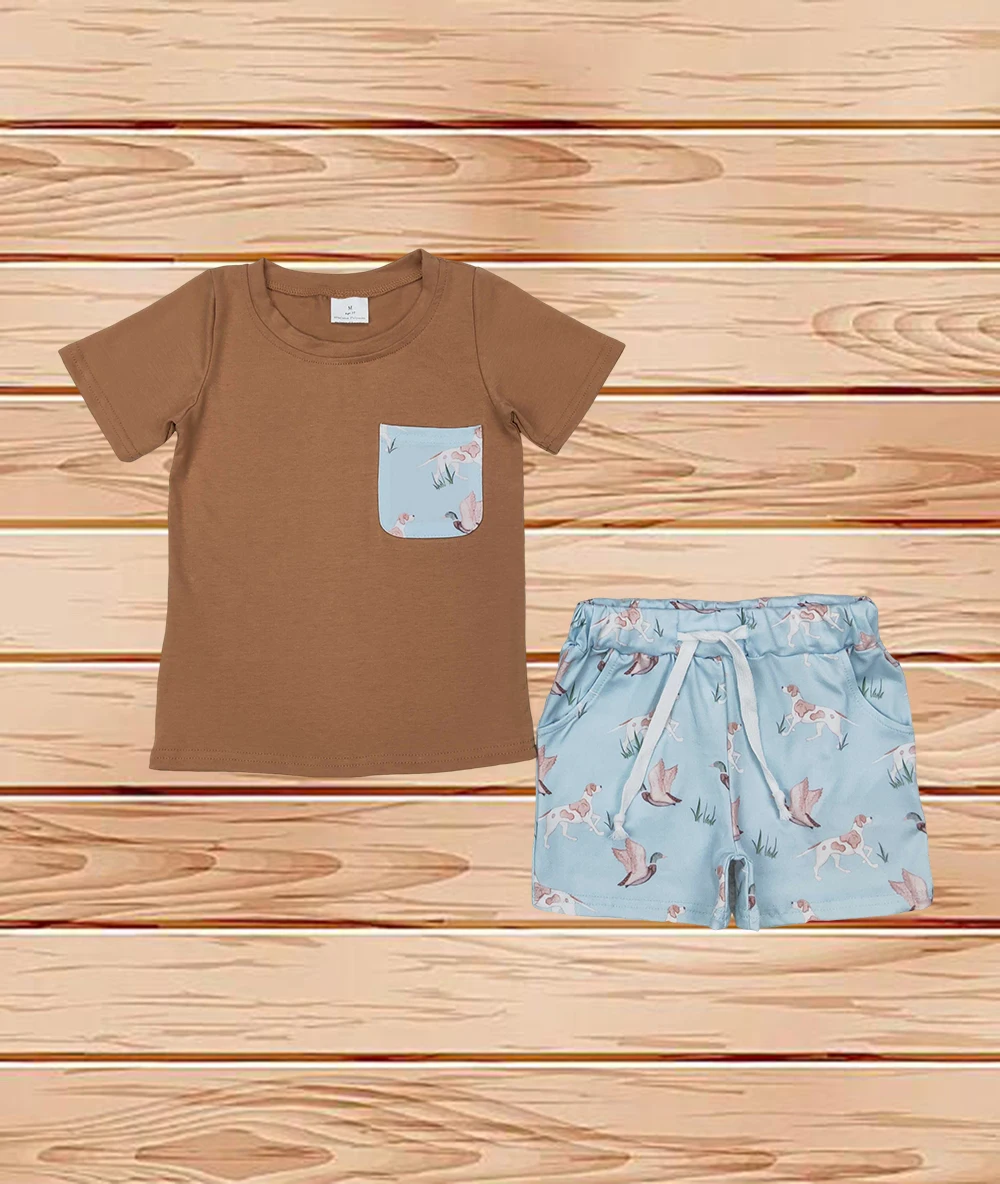 4.1 Wholesale Western Boutique children clothing Outfits Baby Boys Khaki Pocket Top Ducks Dogs Shorts Clothes Set
4.1 Wholesale Western Boutique children clothing Outfits Baby Boys Khaki Pocket Top Ducks Dogs Shorts Clothes Set