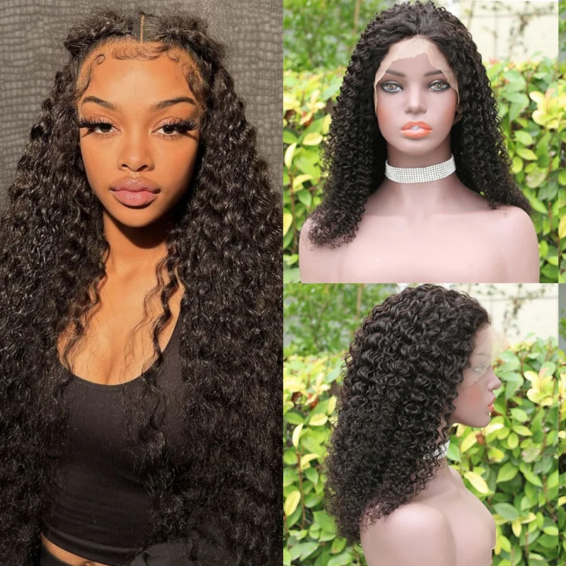 Wig with African-style small curls, 13*4 lace front, middle parting, long curly synthetic hair, high-temperature fiber cap
Wig with African-style small curls, 13*4 lace front, middle parting, long curly synthetic hair, high-temperature fiber cap