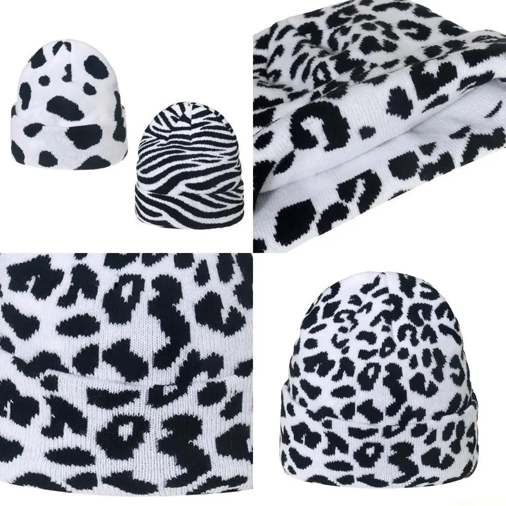 31BF Модная вязаная шапка с леопардовым принтом и зеброй, толстая повседневная универсальная осень-зима
31BF Модная вязаная шапка с леопардовым принтом и зеброй, толстая повседневная универсальная осень-зима