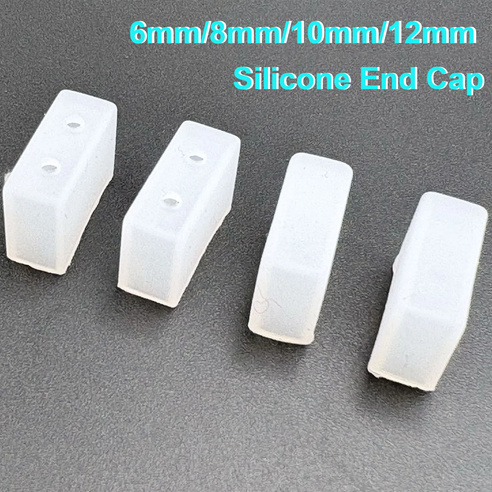 50PCS 6mm/8mm/10mm/12mm Neon Strip End Cap LED Silicone Connector for 6x12MM Waterproof LED Strip Neon Light Accessories
50PCS 6mm/8mm/10mm/12mm Neon Strip End Cap LED Silicone Connector for 6x12MM Waterproof LED Strip Neon Light Accessories