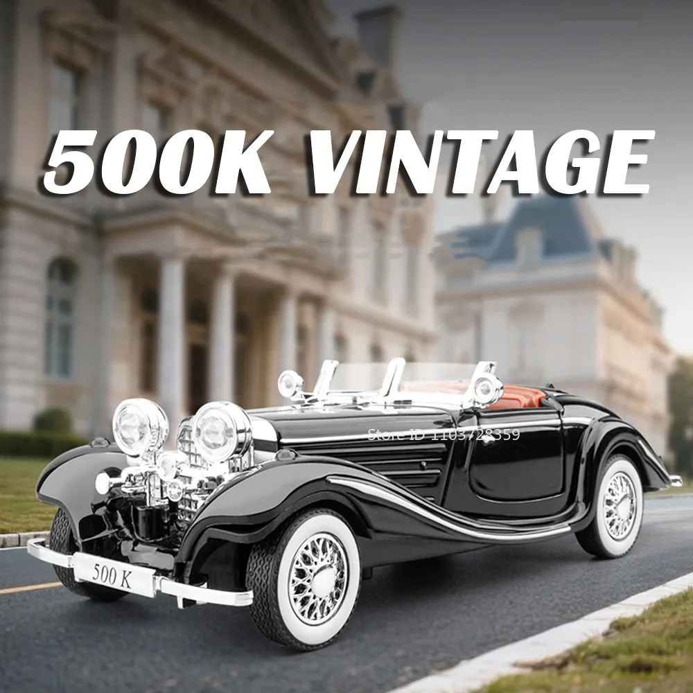 1:32 500K 300SL Vintage Car Model Miniature Toy Alloy Diecast Sound Light Doors Opened Pull Back Shock Absorption for Kids Gifts
1:32 500K 300SL Vintage Car Model Miniature Toy Alloy Diecast Sound Light Doors Opened Pull Back Shock Absorption for Kids Gifts