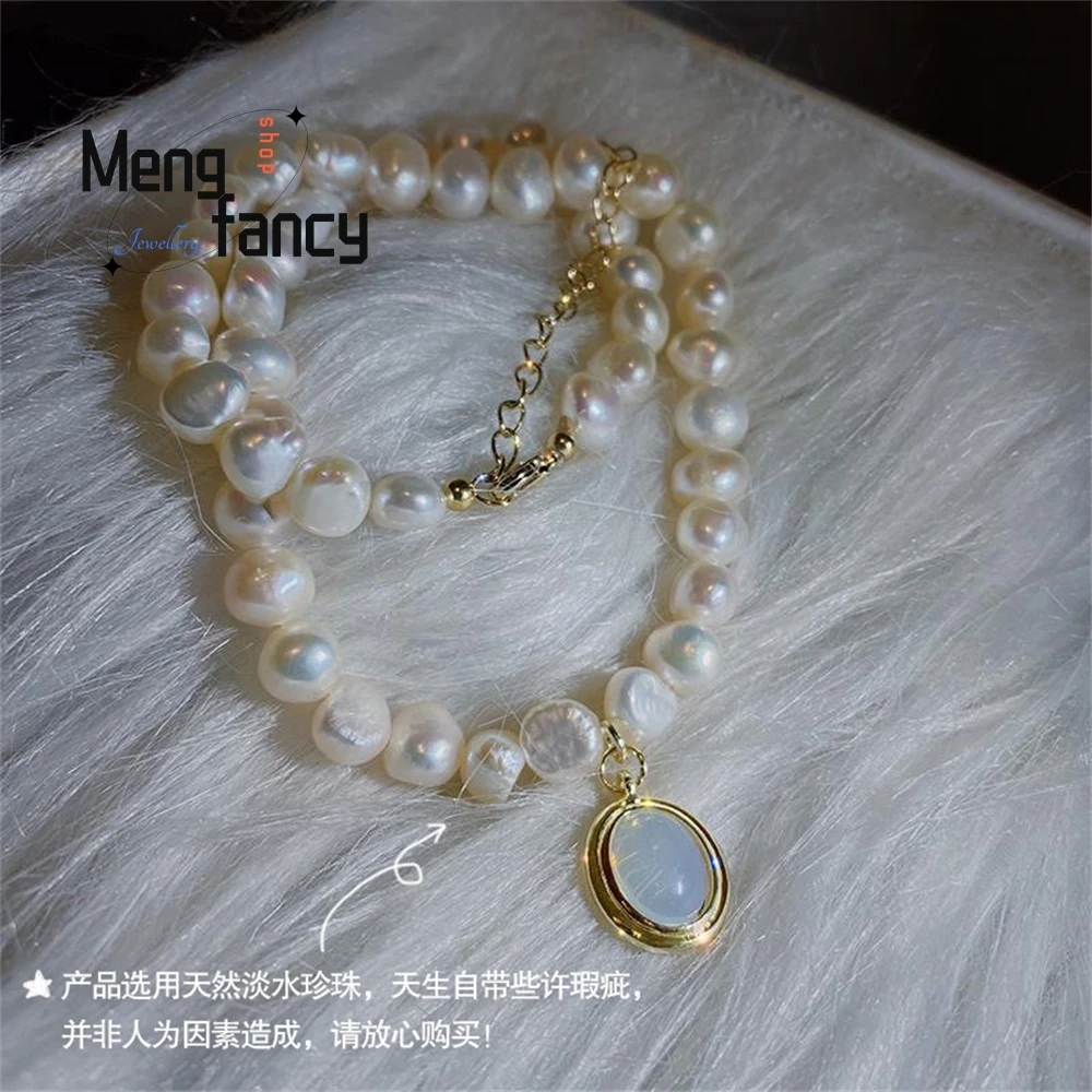 A Baroque Freshwater Pearl Necklace For Women, A Retro And Fashionable Style A Short Pendant Necklace With A Popular Court Style
A Baroque Freshwater Pearl Necklace For Women, A Retro And Fashionable Style A Short Pendant Necklace With A Popular Court Style