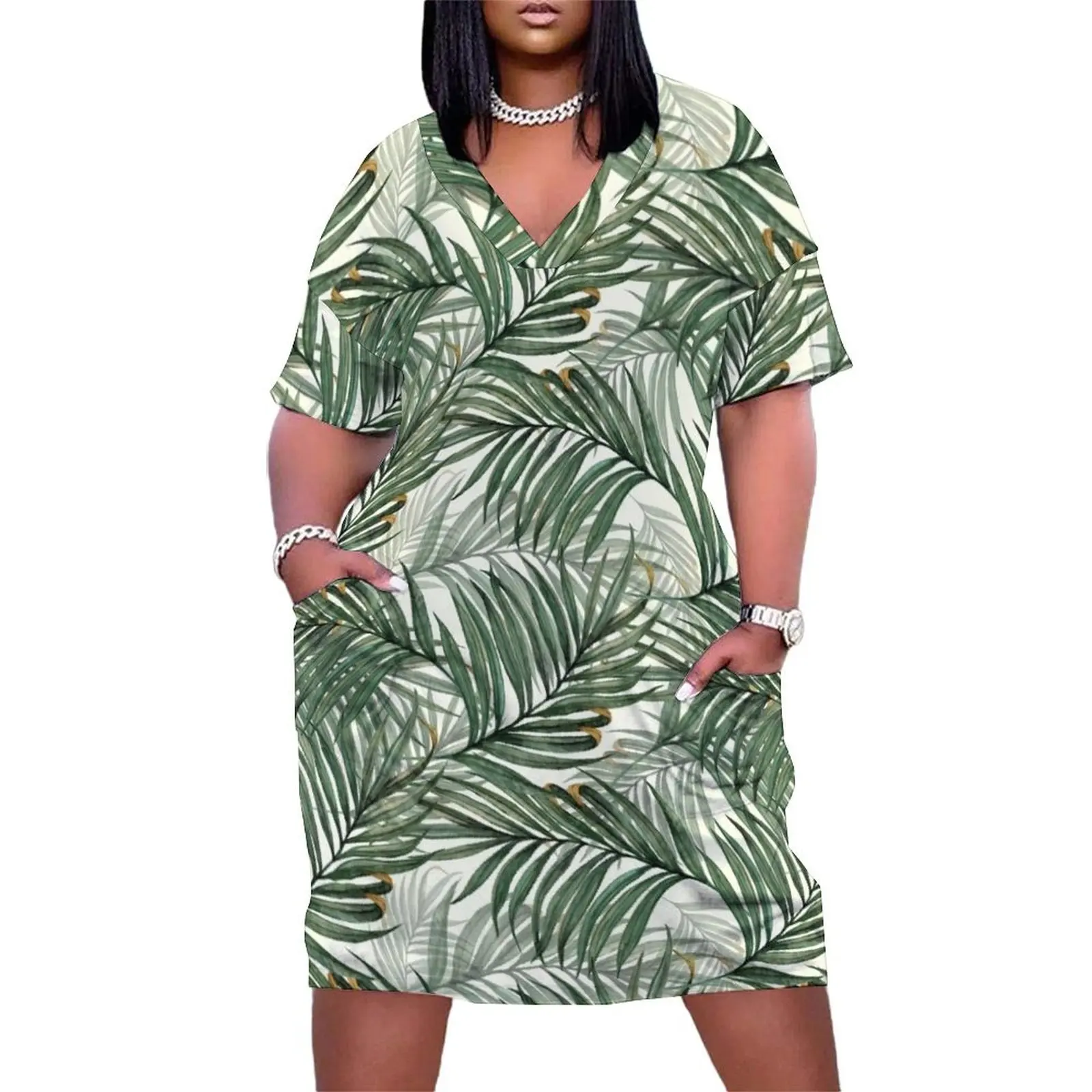 Palm Leaves Loose Pocket Dress Bridesmaid dress woman elegant chic women dresses promotion summer dresses women 2025 woman dress
Palm Leaves Loose Pocket Dress Bridesmaid dress woman elegant chic women dresses promotion summer dresses women 2025 woman dress