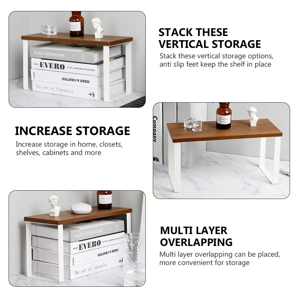 Wrought Iron Wood Storage Rack Desk ganizer Seasoning Small Items Heightening Space saving Shelf Multifunctional
Wrought Iron Wood Storage Rack Desk ganizer Seasoning Small Items Heightening Space saving Shelf Multifunctional
