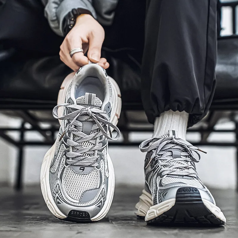 Men's Breathable Mesh Running Shoes Summer Sporty Casual Dad Style Thick Bottom Heightening Hong Kong Style Versatile Trendy ...
Men's Breathable Mesh Running Shoes Summer Sporty Casual Dad Style Thick Bottom Heightening Hong Kong Style Versatile Trendy ...